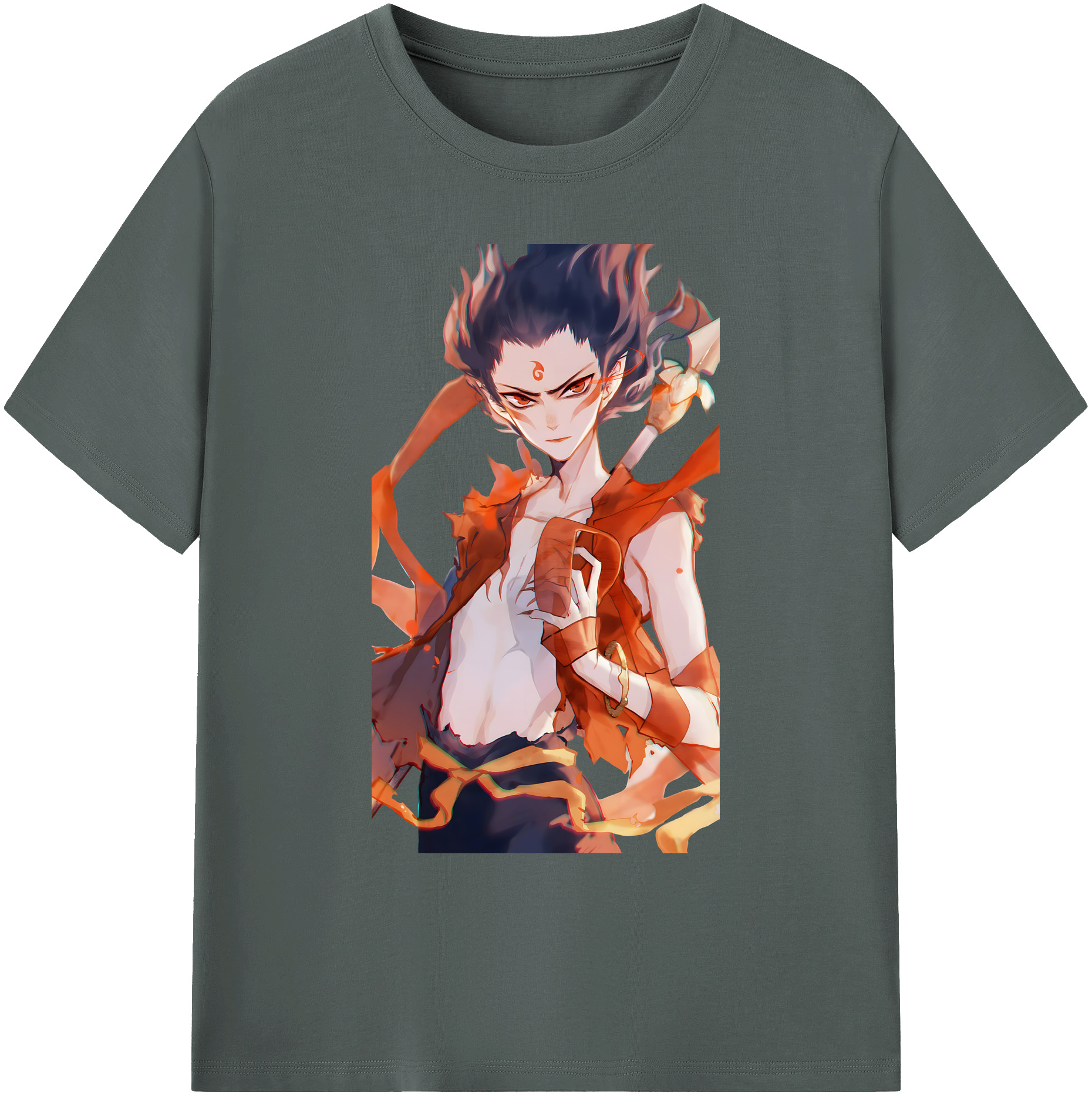 （画像用） Ne Zha 2 ナタ 魔童の大暴れ 綿100％ メンズ半袖Tシャツ｜肌触りやわらか＆通気性